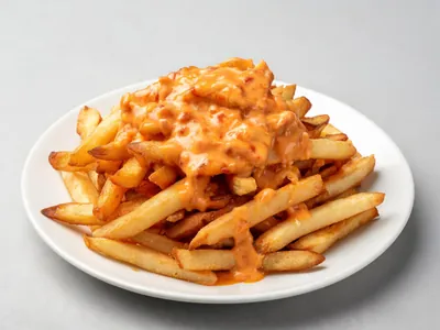 Currywurst Pommes